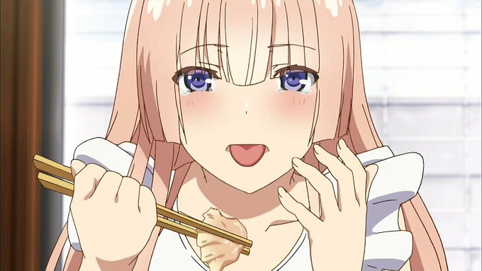 \あつい/料理を頬張りすぎて口の中ヤケドするピンク髪の女の子っていいよね #ガーリー・エアフォース #ゆるキャン \あつい/料理を頬張りすぎて口の中ヤケドするピンク髪の女の子っていいよね #ガーリー・エアフォース #ゆるキャン