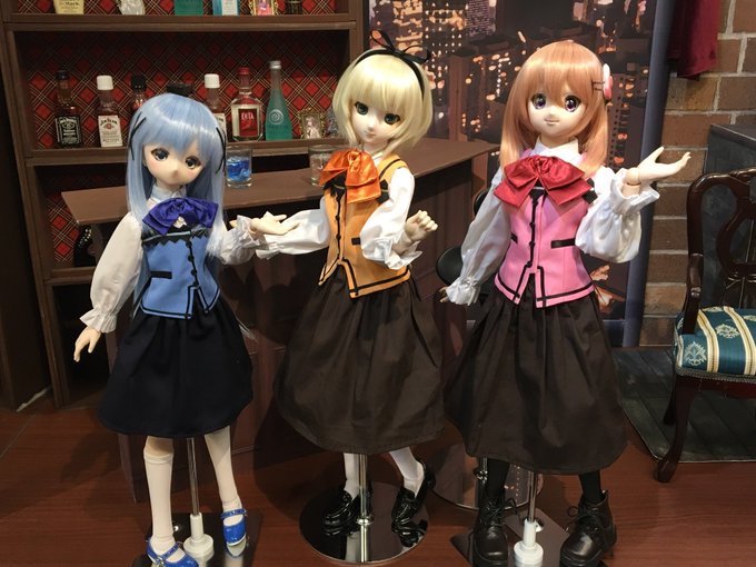 【】さんと【】さんのごちうさドールを撮らせていただきましたノ^◡^ レ♪#ドラポ 【】さんと【】さんのごちうさドールを撮らせていただきましたノ^◡^ レ♪#ドラポ