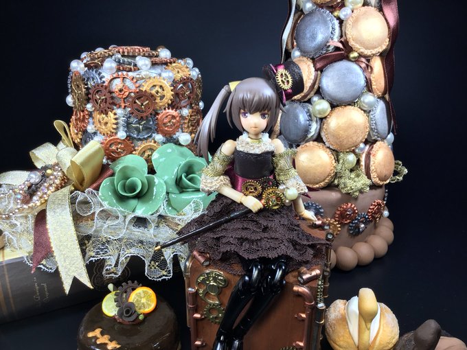 昨年作ったスチームパンクなものを集めて記念撮影してみました。#ジャンクプラント#フレームアームズ・ガール 昨年作ったスチームパンクなものを集めて記念撮影してみました。#ジャンクプラント#フレームアームズ・ガール
