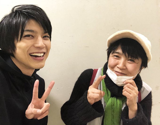 妖アパご来場ありがとうございました!今日はなんと、、山田きのこさんが観劇に来てくださいましたああ!サプライズだったので本 妖アパご来場ありがとうございました!今日はなんと、、山田きのこさんが観劇に来てくださいましたああ!サプライズだったので本
