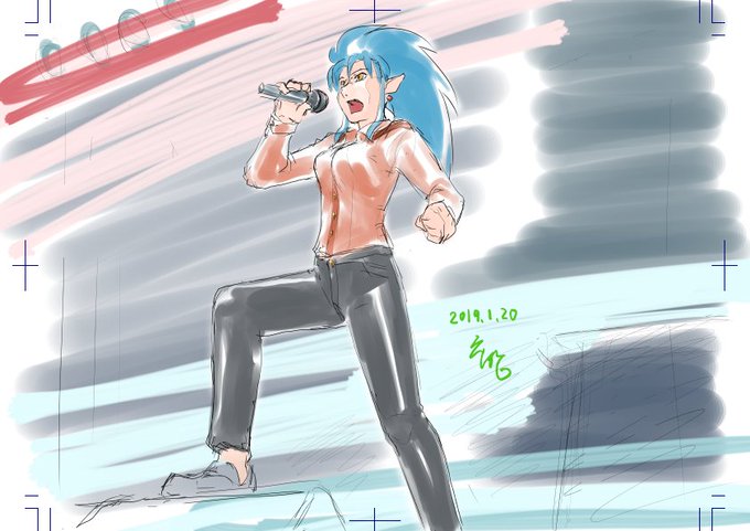 魎呼さん、できました。 #天地版深夜の真剣お絵描き60分一本勝負#Tenchimuyo #天地無用 #天地を貼っていきま 魎呼さん、できました。 #天地版深夜の真剣お絵描き60分一本勝負#Tenchimuyo #天地無用 #天地を貼っていきま