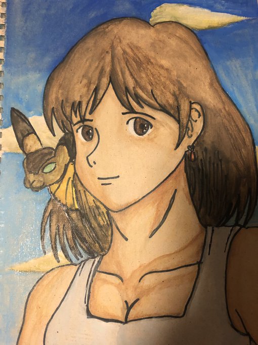 ナウシカ描きました! ナウシカ描きました!