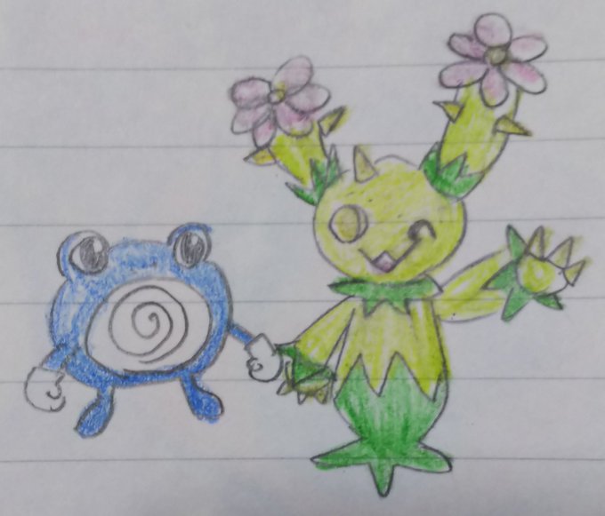今日もお題ったー♪ニョロゾとマラカッチ!昔、ニョロゾの水鉄砲のおもちゃで遊んだことがありますね…!懐かしい✨名前がたまご 今日もお題ったー♪ニョロゾとマラカッチ!昔、ニョロゾの水鉄砲のおもちゃで遊んだことがありますね…!懐かしい✨名前がたまご
