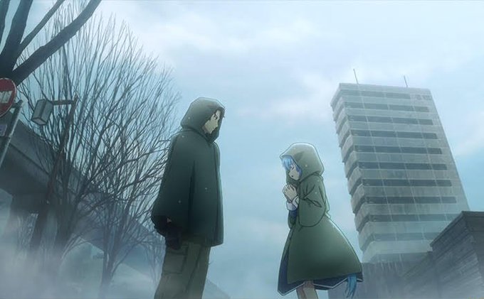 #planetarian アニメ版では屑屋はもう一つ予備の雨具を持っていましたが…アニメ化する前私はてっきり雨具は一つし #planetarian アニメ版では屑屋はもう一つ予備の雨具を持っていましたが…アニメ化する前私はてっきり雨具は一つし