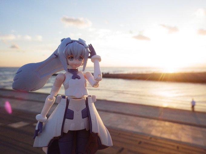 夕照も、イイものです。#g_bd #ガンプラ #モビルドールサラ 夕照も、イイものです。#g_bd #ガンプラ #モビルドールサラ