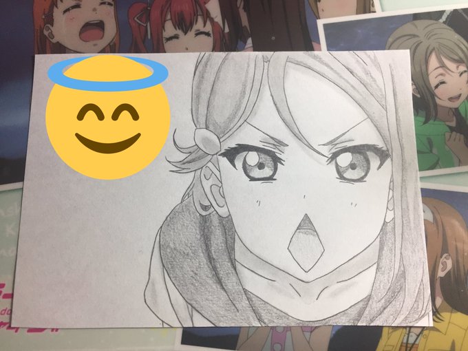 桜内梨子描いた#ラブライブサンシャイン#桜内梨子 桜内梨子描いた#ラブライブサンシャイン#桜内梨子