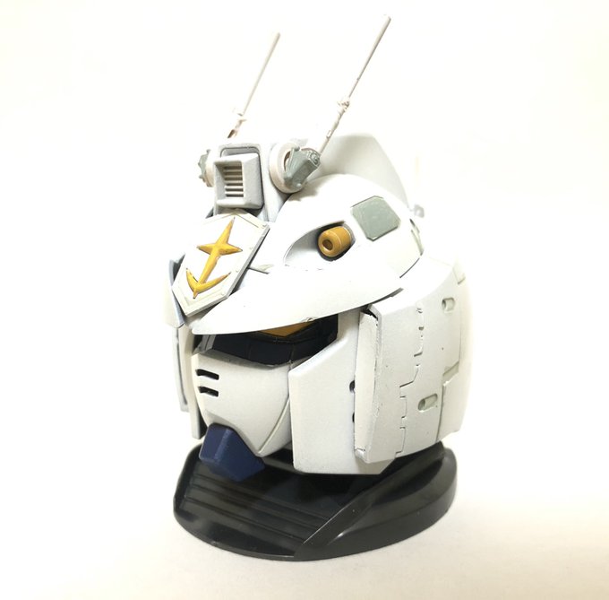 #これがこうなってこうじゃガシャポンのガンダムヘッドをサンダーボルト版陸戦型ガンダムに改造しました〜!ビルダーズパーツの #これがこうなってこうじゃガシャポンのガンダムヘッドをサンダーボルト版陸戦型ガンダムに改造しました〜!ビルダーズパーツの