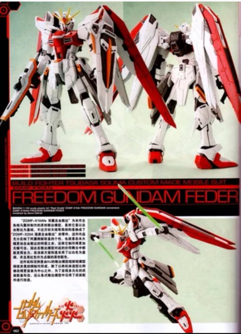 ZGMF-X10Afeフリーダムガンダムフェーダービルドファイターズ炎に登場に登場するソウマ・ツバサののガンプラ。RGフ ZGMF-X10Afeフリーダムガンダムフェーダービルドファイターズ炎に登場に登場するソウマ・ツバサののガンプラ。RGフ