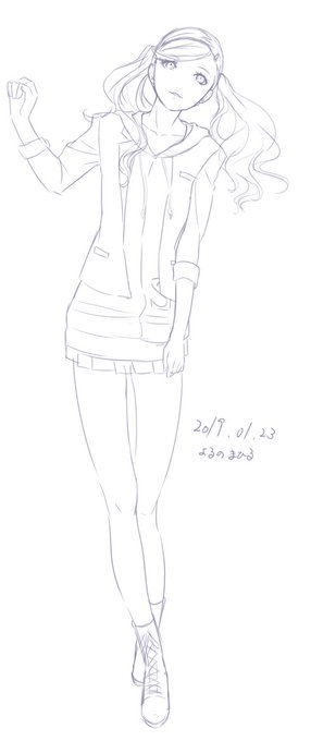 杏ちゃんで今日も練習らくがき〜#高巻杏 #P5 #ペルソナ5 杏ちゃんで今日も練習らくがき〜#高巻杏 #P5 #ペルソナ5