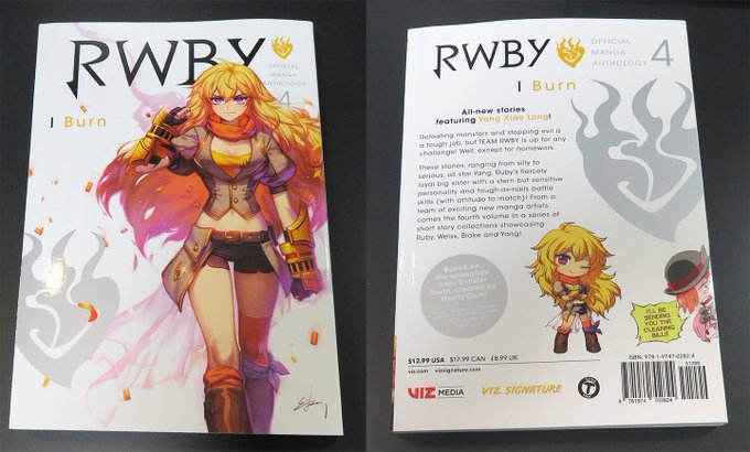 ホーム社様より、RWBY: Official Manga Anthology, Vol. 4: IBurnの見本を頂きま ホーム社様より、RWBY: Official Manga Anthology, Vol. 4: IBurnの見本を頂きま