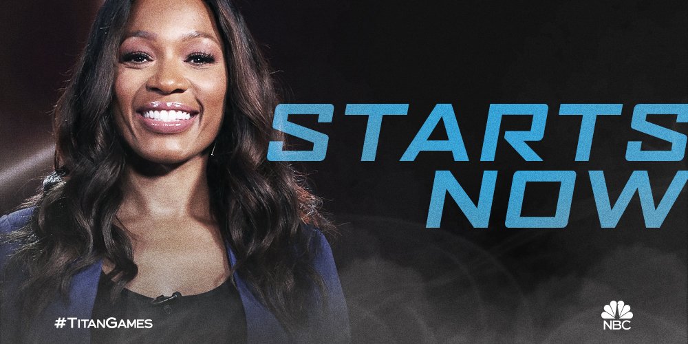 I’m a man of my word – get your ???? cuz it’s 8PM and @NBCTitanGames is STARTING NOW on @NBC. Let’s roll. #TitanGames https://t.co/ShhPrPvg6c