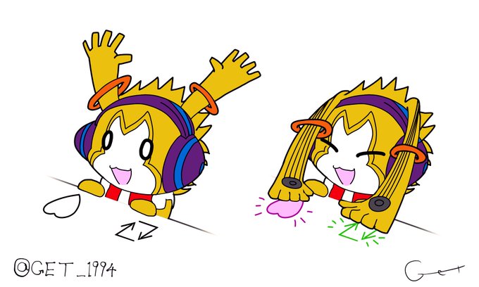今日の落書き。いいねとリツイートを同時押しするミュージモンを描きました😁#アプモン #アプモン部 今日の落書き。いいねとリツイートを同時押しするミュージモンを描きました😁#アプモン #アプモン部