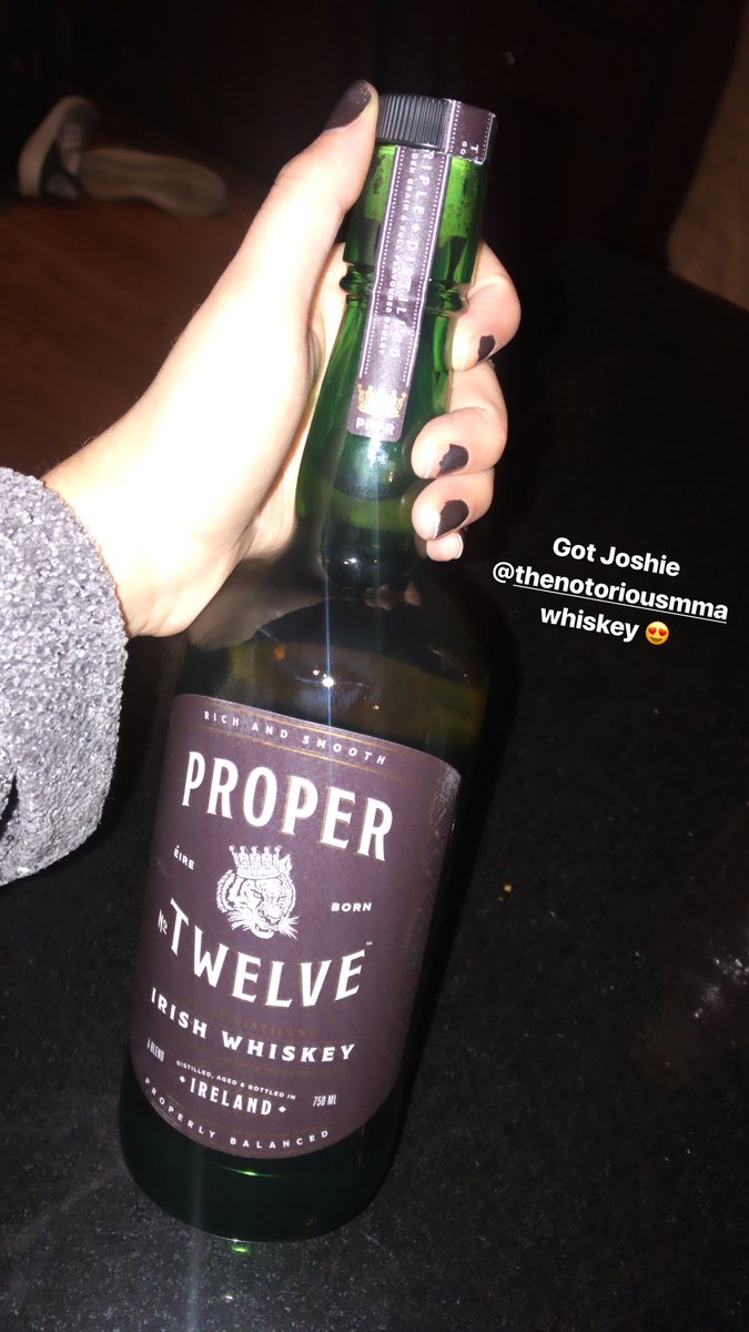 RT @maddyschatzle: thanks @TheNotoriousMMA for the Irish whiskey - much love from NC ???? https://t.co/NMccuY8As3