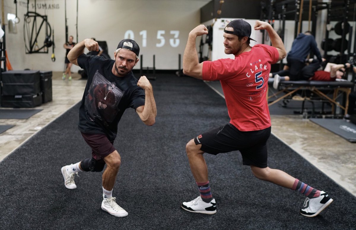 Great workout today with the hilarious #GeoffStults https://t.co/e2zxEIdtsv