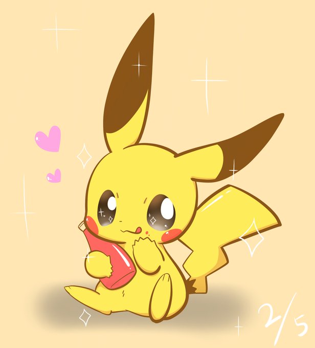 ポケモン ピカチュウ 可愛い イラスト