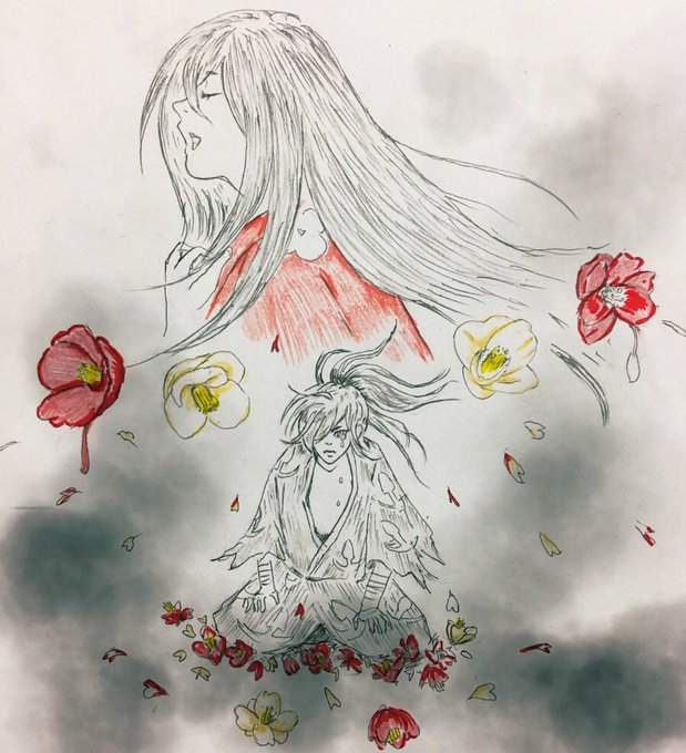 赤い花白い花#どろろ#百鬼丸とみお 赤い花白い花#どろろ#百鬼丸とみお