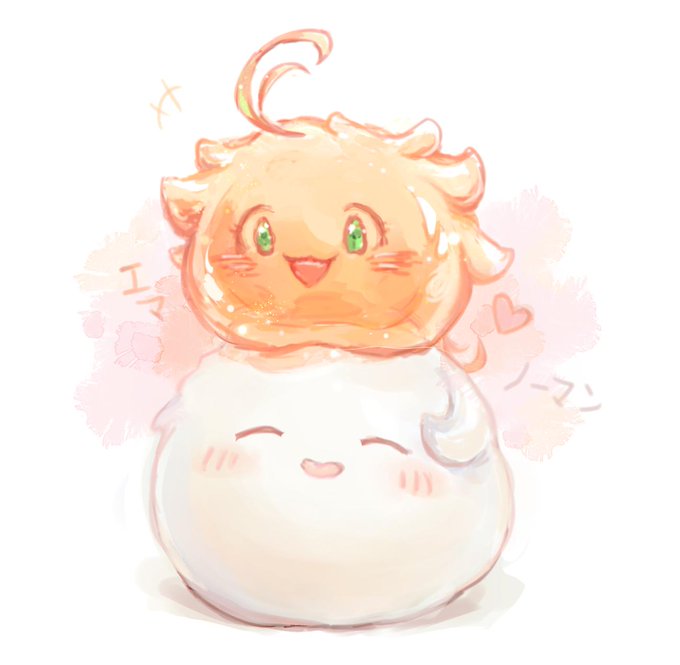 #ノマエマ#約束のネバーランド#ThePromisedNeverland 団子エマノマ&長い髪のエマちゃんを描いてみまし #ノマエマ#約束のネバーランド#ThePromisedNeverland 団子エマノマ&長い髪のエマちゃんを描いてみまし