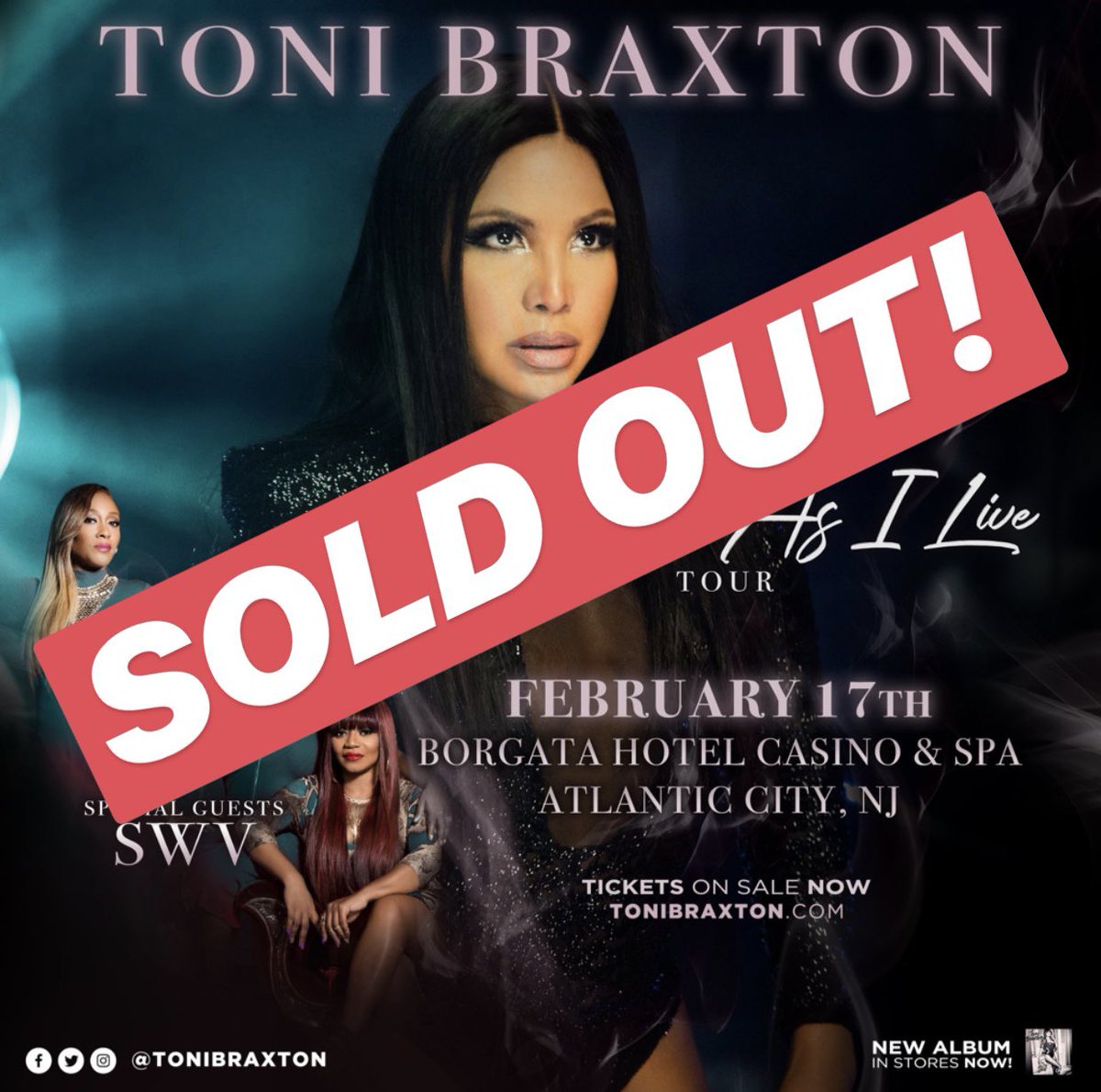 Tonight’s show at @BorgataAC is SOLD OUT!! #AsLongAsILiveTour https://t.co/grvS06Yk0y