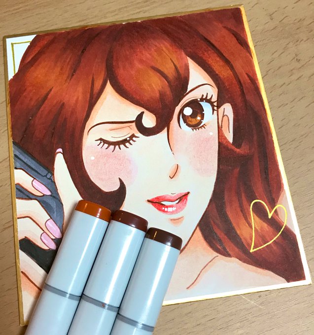 2017年の秋頃に描いたと思われるイラスト✩︎ ルパン三世の峰不二子♡︎未だに茶髪塗るの苦手です(´ω`;)ww#峰不 2017年の秋頃に描いたと思われるイラスト✩︎ ルパン三世の峰不二子♡︎未だに茶髪塗るの苦手です(´ω`;)ww#峰不