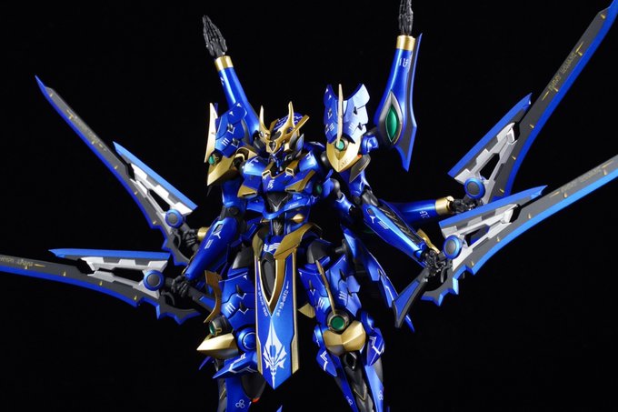 #私のMODEROID塗装レシピ#イカルガ #ナイツマイカルガで使ったガイアのウルトラマリンブルーブリリアント、黒下地に #私のMODEROID塗装レシピ#イカルガ #ナイツマイカルガで使ったガイアのウルトラマリンブルーブリリアント、黒下地に