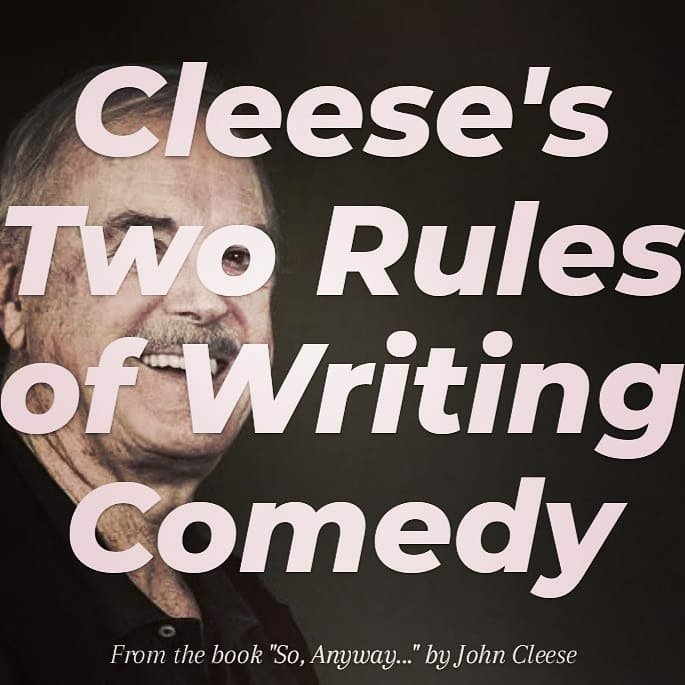 I present to you my 2 rules of writing comedy. Now Get To Work! #mondaymotivation 