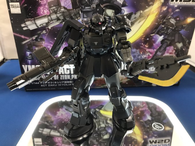HG 020 機動戦士ガンダムTHE ORIGIN MSDYMS-11 アクト・ザク(キシリア部隊機)完成です。ラインス HG 020 機動戦士ガンダムTHE ORIGIN MSDYMS-11 アクト・ザク(キシリア部隊機)完成です。ラインス