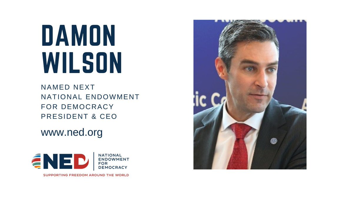 Congratulations to both @DamonMacWilson and @NEDemocracy! 
