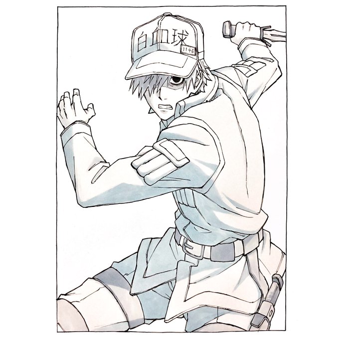 「白血球 U-1146番」#好中球#はたらく細胞#cellsatwork#ペン画#コピック#模写#絵描きさんと繋がりたい 「白血球 U-1146番」#好中球#はたらく細胞#cellsatwork#ペン画#コピック#模写#絵描きさんと繋がりたい