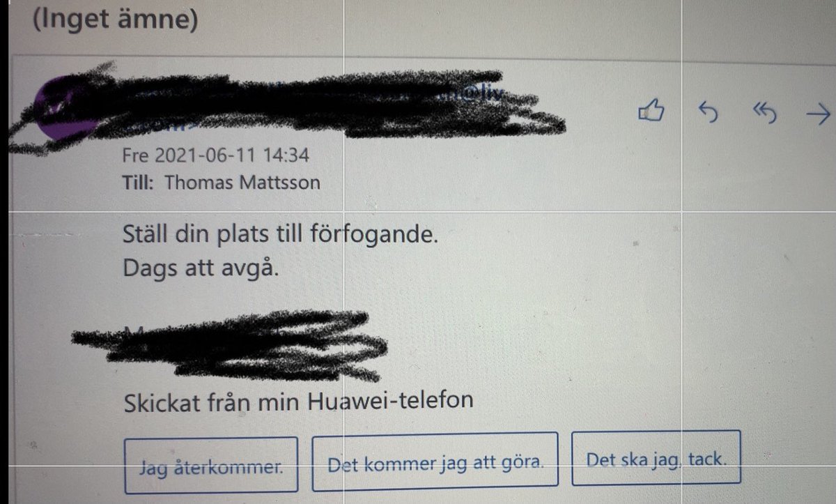 Kort och kärnfullt. 