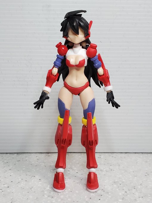 #超可動ガールDPノーナ組上がりました。顔はコレからね💦何と、ノーナとDPシステムノーナが同次元に存在してる素晴らしさ😆 #超可動ガールDPノーナ組上がりました。顔はコレからね💦何と、ノーナとDPシステムノーナが同次元に存在してる素晴らしさ😆