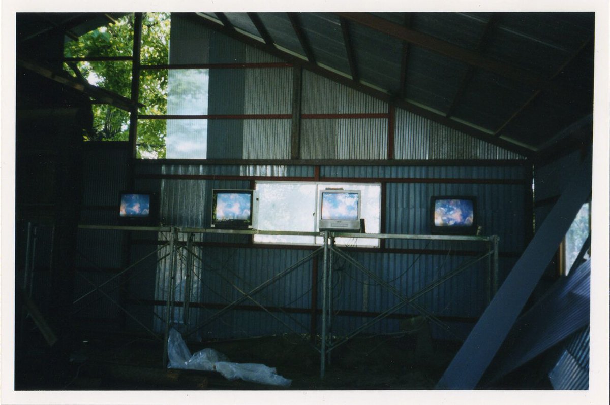 Sky T.V. for Hokkaido, 1966/2002, Yoko Ono. Installation view, Demeter, Obihiro Racetrack, Obihiro, Hokkaido. 