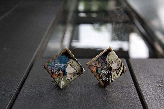#めいこい コラボチケットの特典缶バッジは、当館の象徴である風神・雷神の壁画「風・刻(かぜ・とき)」が背景です。縦12m #めいこい コラボチケットの特典缶バッジは、当館の象徴である風神・雷神の壁画「風・刻(かぜ・とき)」が背景です。縦12m