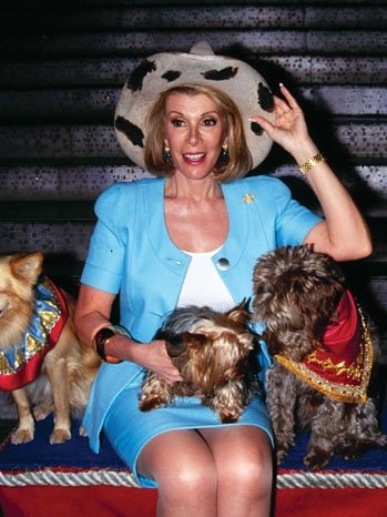 #TBT from Melissa Rivers: My mom took, “Yeehaw, little doggies,” quite literally here. 
