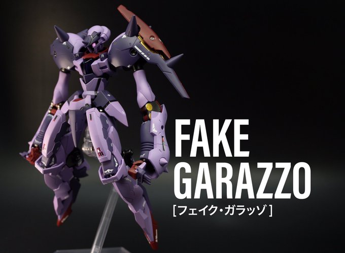 アルスガンダム三機目—フェイク・ガラッゾ完成近接戦を得意とするガラッゾのアリスタイプ。特徴はその長い腕。原作のGNビーム アルスガンダム三機目—フェイク・ガラッゾ完成近接戦を得意とするガラッゾのアリスタイプ。特徴はその長い腕。原作のGNビーム