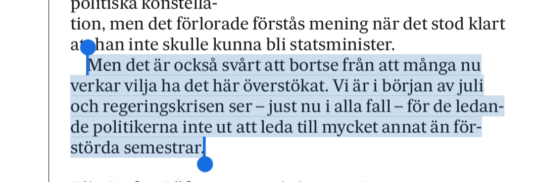 Göran Eriksson alltid läsvärd. 