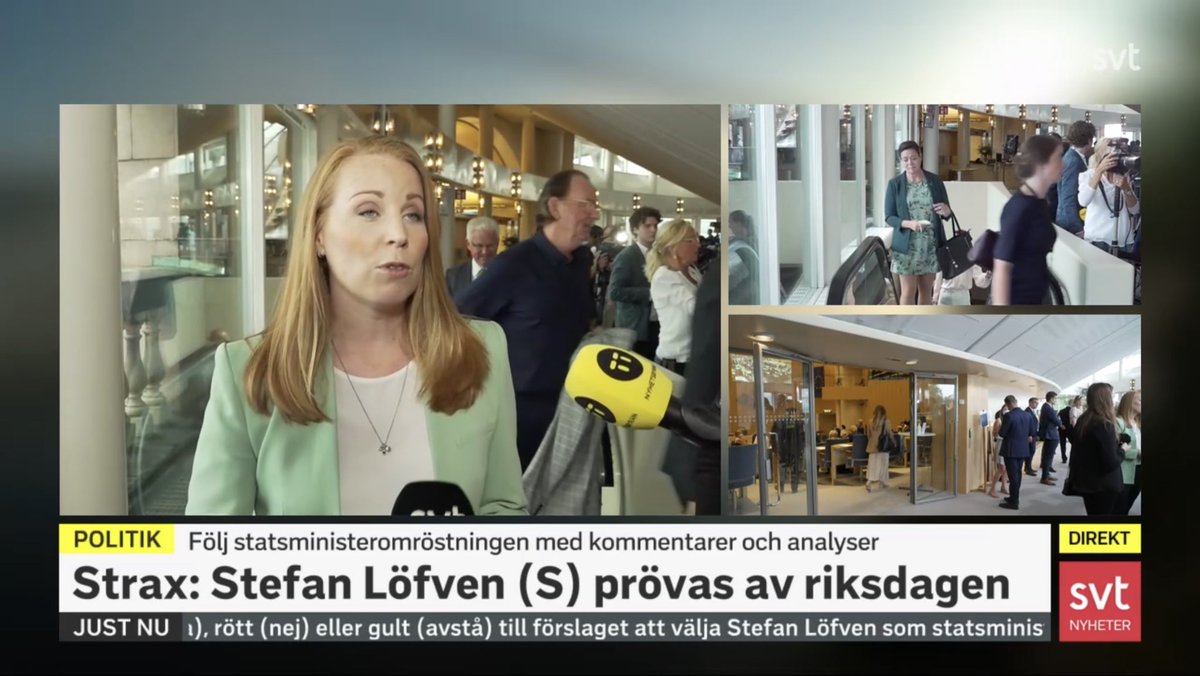 Nya (medie)tider: numera riktig breaking news-tv i @svtnyheter. Riktigt snyggt. 