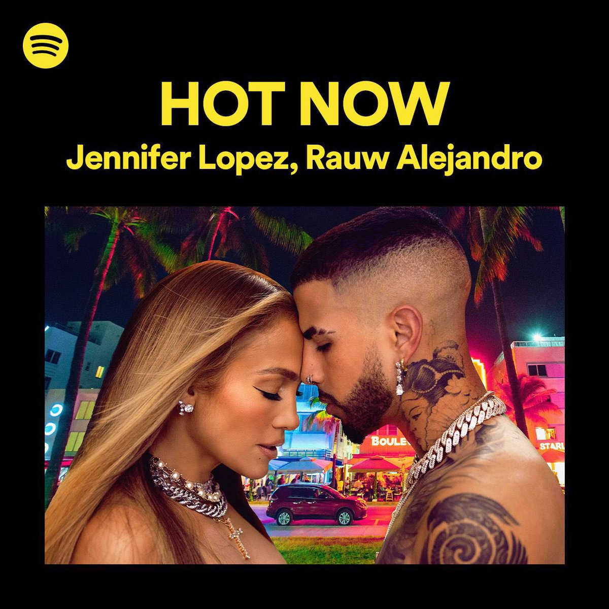 Listen to #CambiaElPaso on the @Spotify #HotNow playlist 💛💜 @rauwalejandro  