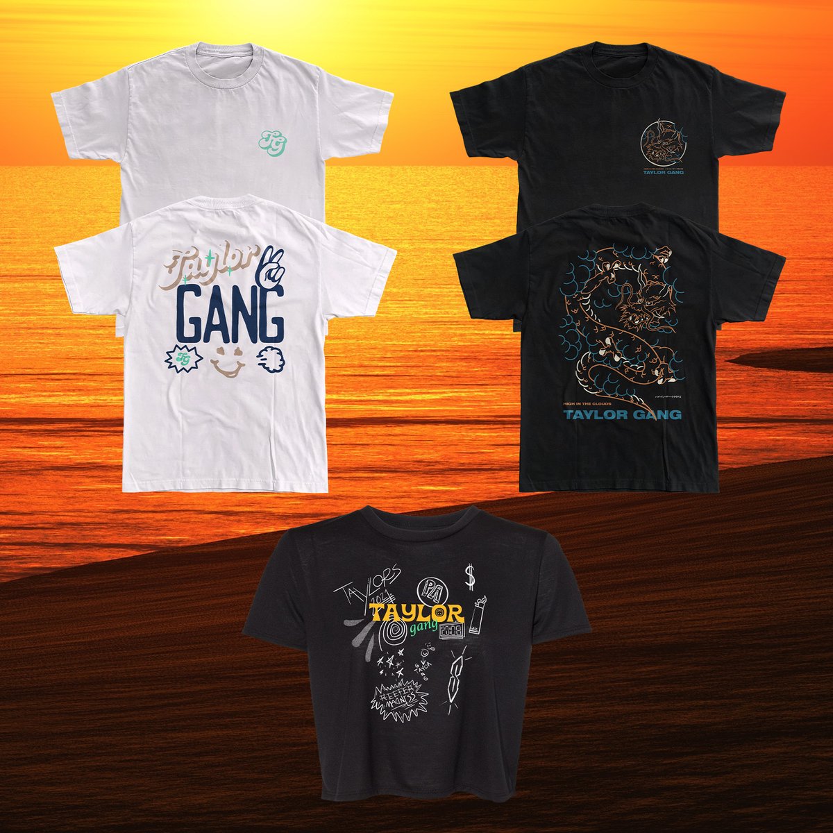 New @TaylorGang summer capsule just dropped 🐠🍁🐟🍃
Shop now at  