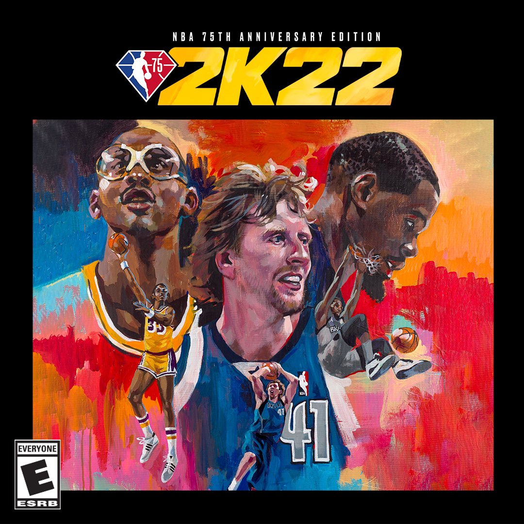 Honored to share @NBA2K's 75th anniversary cover with the greats 🙏🏾 @kaj33 @swish41 