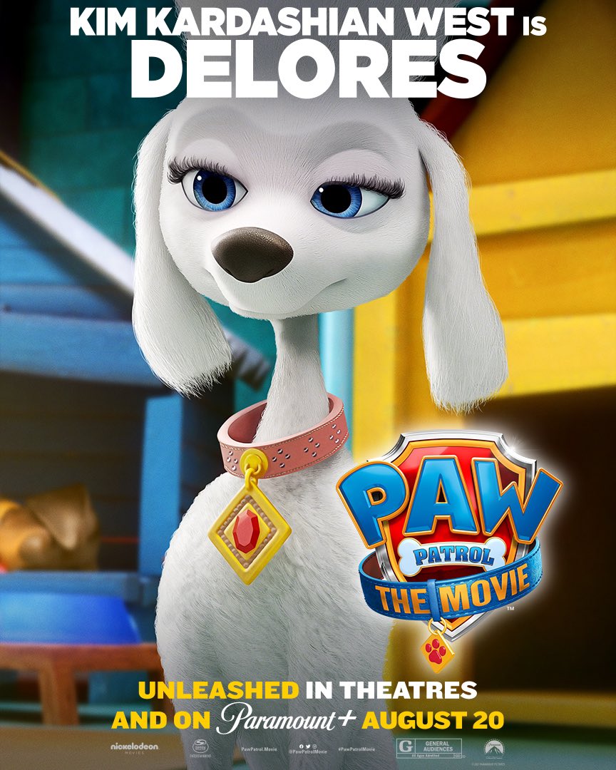 My perfect poodle. 🐩 Meet Dolores in #PAWPatrolMovie in theatres and on Paramount+ on August 20! 