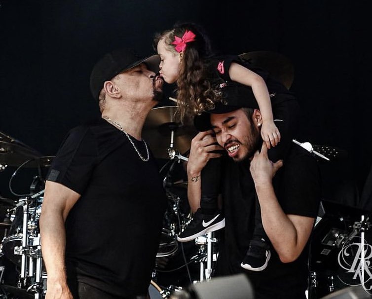 I think Lil Ice paid a price for @BabyChanelworld and my stage Kiss at yesterday’s RockFest concert.. lol 