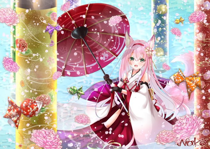 「桜花爛漫」折り紙とお花の組み合わせが大好き!花月ちゃんでやっと描くことができました☆花月ちゃんにはやっぱりお花が似合う 「桜花爛漫」折り紙とお花の組み合わせが大好き!花月ちゃんでやっと描くことができました☆花月ちゃんにはやっぱりお花が似合う