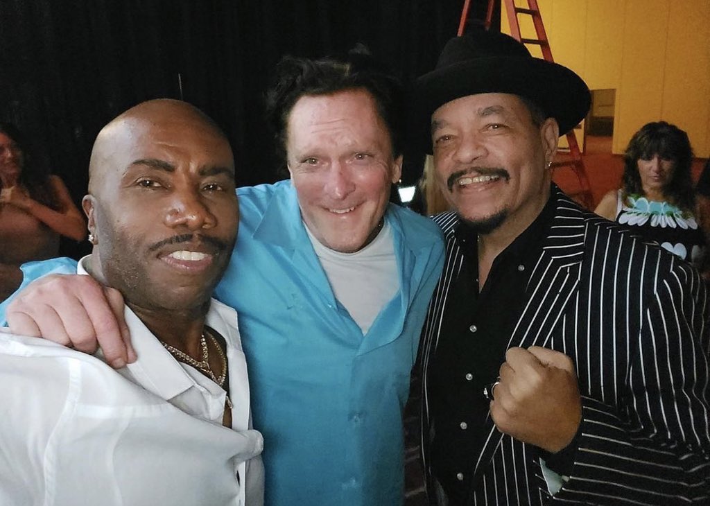 Chillin with Paul Anthony of Full Force and MR Blonde @MichaelMadsen at @mobmoviecon_ 💥 
