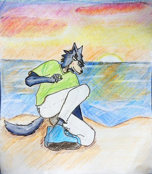 🐺と海#BEASTARS #beastarsfanart 🐺と海#BEASTARS #beastarsfanart