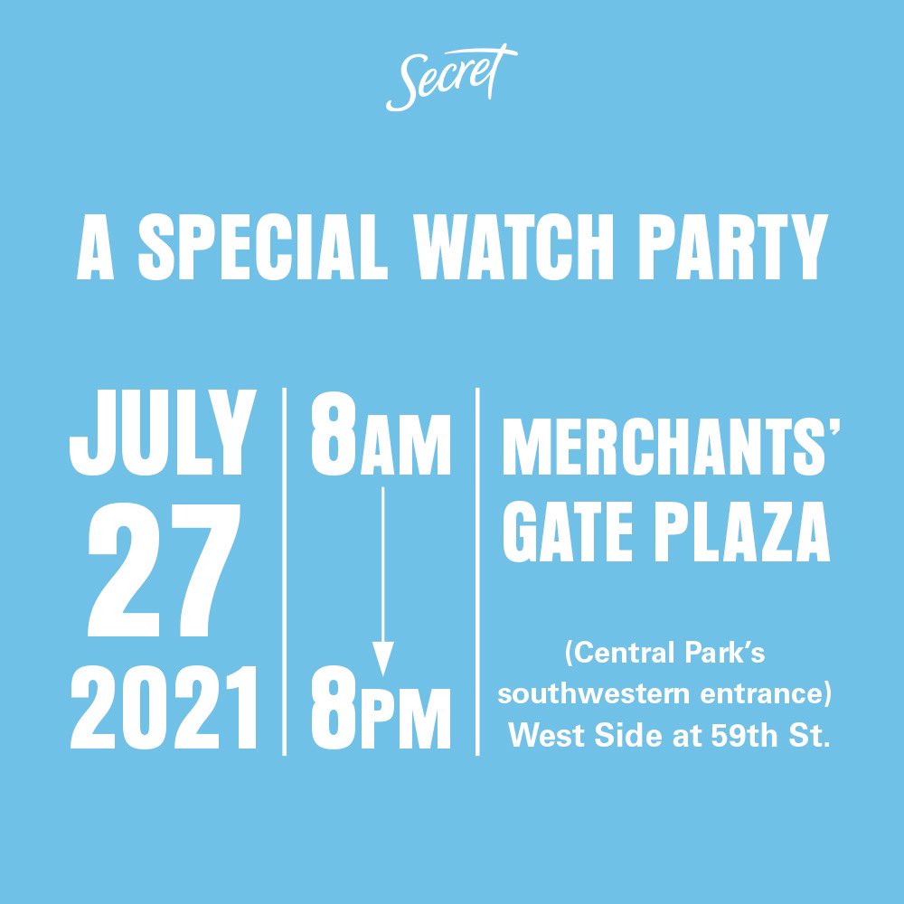 Happening today! Come together with @SecretDeodorant for a Women Sporting Events watch party. Details below https://t.co/0zoPpBCYbL