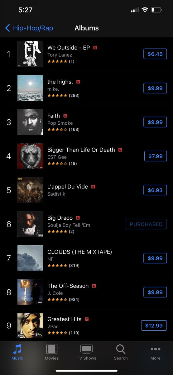 Get big Draco the album let’s go #1 for my birthday  