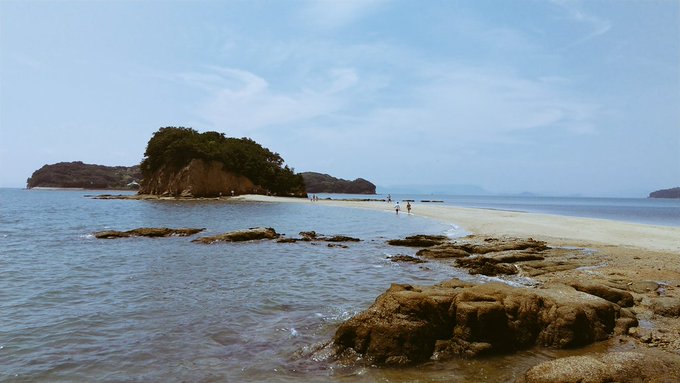 今日もエンジェルロードは綺麗だ✨#小豆島 #聖地巡礼 #高木さんめ #聖地巡礼のおすそ分け#からかい上手の高木さん 今日もエンジェルロードは綺麗だ✨#小豆島 #聖地巡礼 #高木さんめ #聖地巡礼のおすそ分け#からかい上手の高木さん