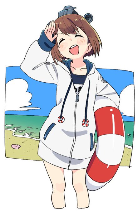 雪風、夏に入ります!#水曜日のらくがき 雪風、夏に入ります!#水曜日のらくがき