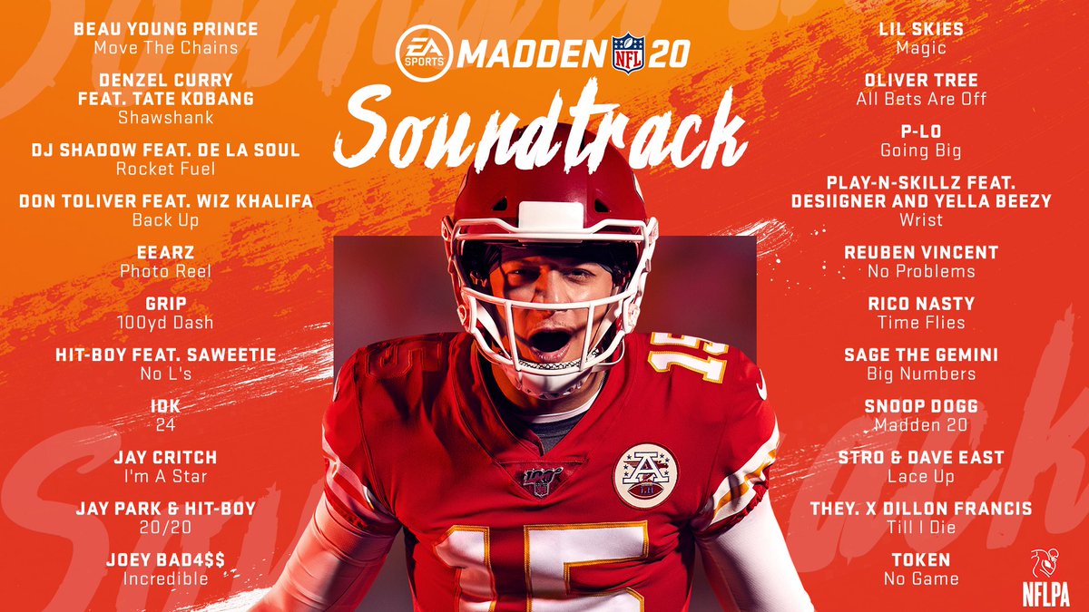You know i had to drop some ???????? on the new #Madden20 soundtrack ???????? @EAMaddenNFL https://t.co/5jbaan7XNf https://t.co/z6XPcih0Te