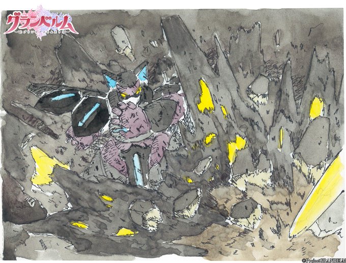 🌕イメージボード公開🌑#グランベルム の世界観や設定などを描いたイメージボードを公開✨「攻撃を受けるヴィオラカッツェ」と 🌕イメージボード公開🌑#グランベルム の世界観や設定などを描いたイメージボードを公開✨「攻撃を受けるヴィオラカッツェ」と
